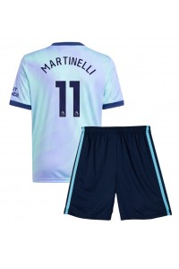 Arsenal Gabriel Martinelli #11 Babytruitje 3e tenue Kind 2024-25 Korte Mouw (+ Korte broeken)